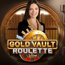 Gold Vault Roulette online game logo by Evolution on coolbetcasino-no.com